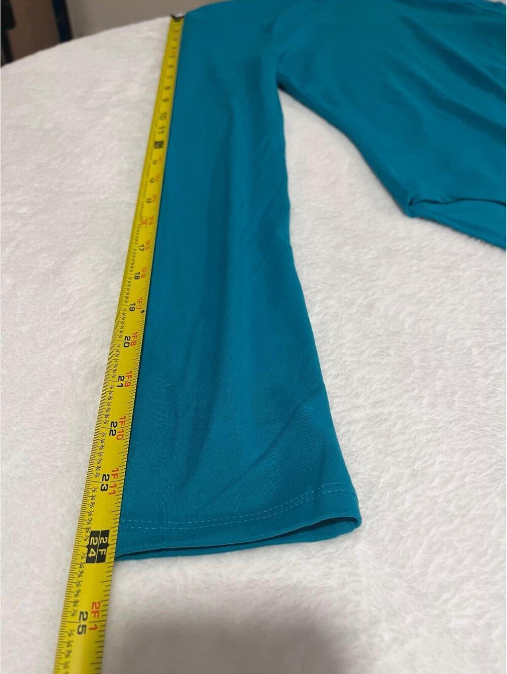 Zenana Teal Long Sleeved Bodysuit - Size Small - NWT - Picture 6 of 9
